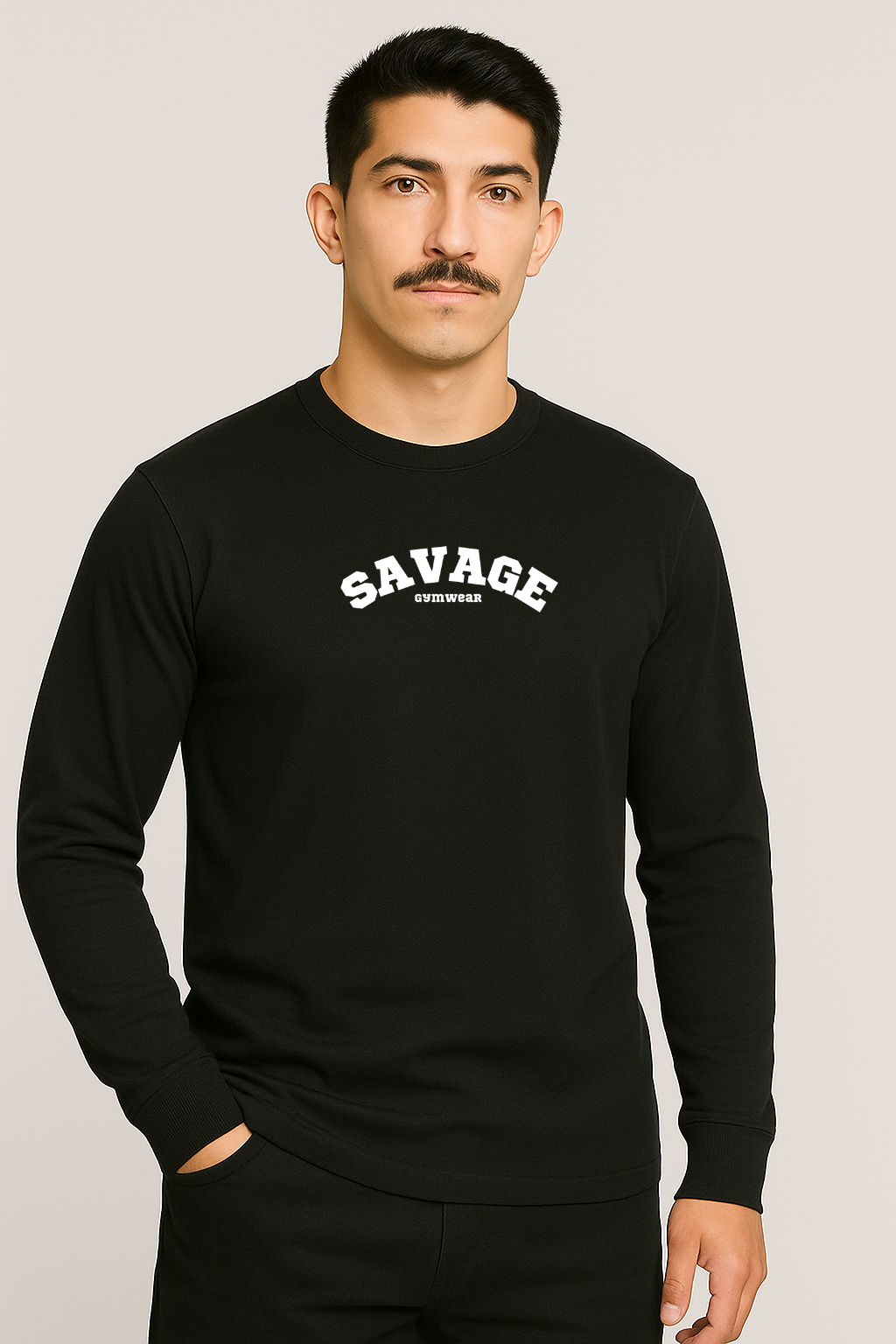 Mens Sport T Long sleeve Savage gymwear